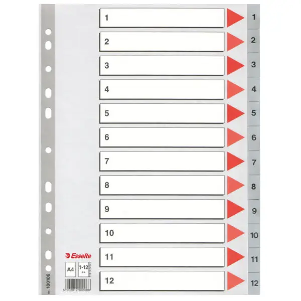 Plastic indexes