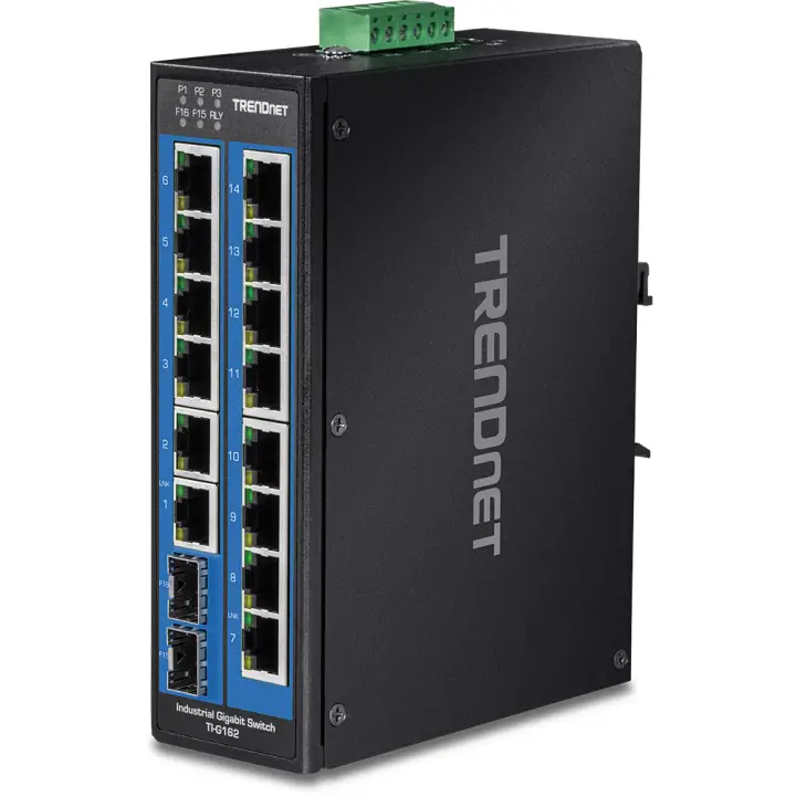 TI-G162 switch Gigabit Ethernet (10/100/1000) Negro