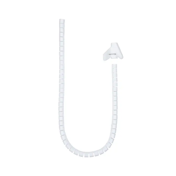 Organizador de Cables Flexible 25 mm, Blanco, 1 m