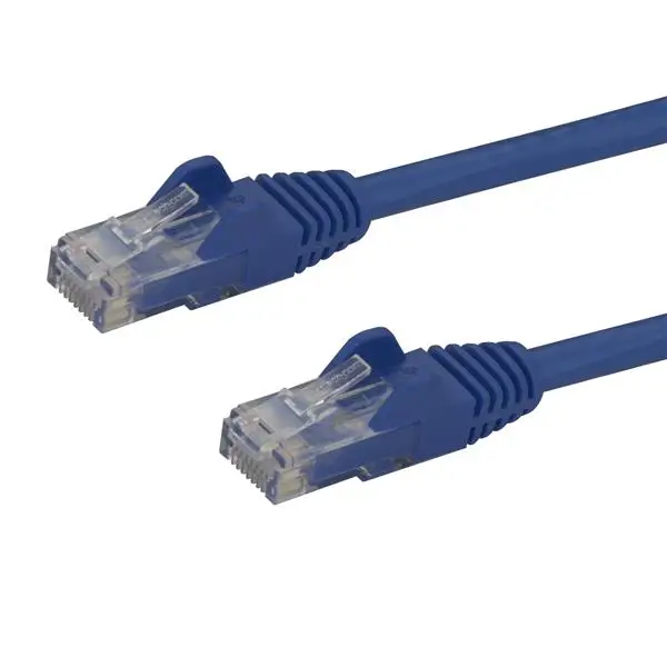 Cable de 1,5m Cat6 Ethernet de Red Azul - RJ45 sin Enganches - 24AWG