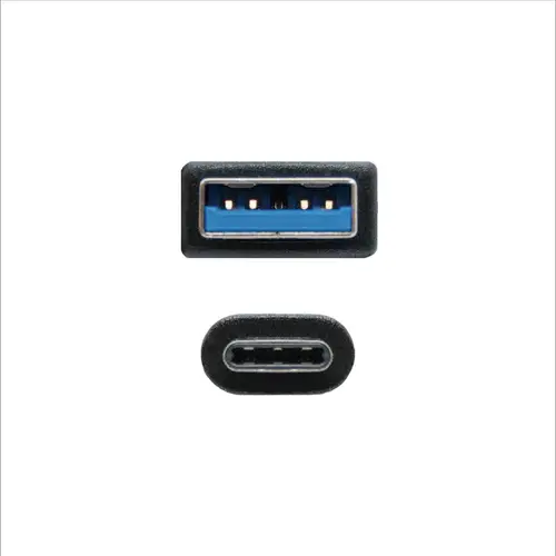 Cable USB 3.1 Gen2 10Gbps 3A, tipo USB-C/M-A/M, negro, 1.5 m - Imagen 3