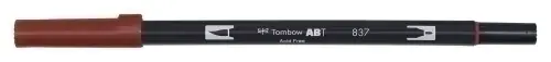 ROTULADOR TOMBOW DOBLE PUNTA PINC. VINO - Pack de 6 unidades