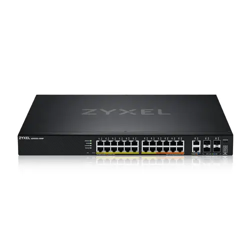 XGS2220-30HP Gestionado L3 Gigabit Ethernet (10/100/1000) Energía sobre Ethernet (PoE) Negro - Imagen 1