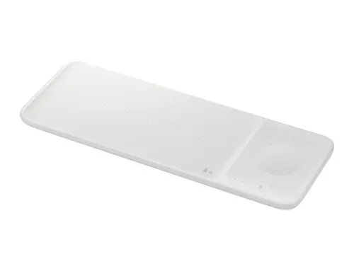 Wireless Charger Trio Auriculares, Smartphone, Reloj inteligente Blanco USB Cargador inalámbrico Carga rápida Interior - Imagen 4