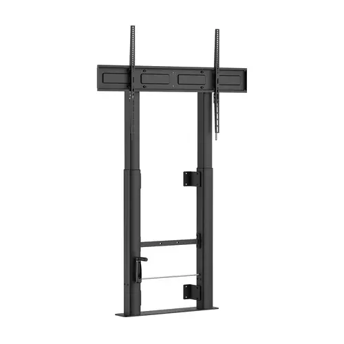 Soporte Suelo Con Manivela y Fijacion a Pared, TV 120kg de 60"-100", Negro - Imagen 1