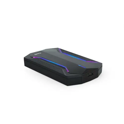 TQE-2599RGB caja para disco duro externo Carcasa de disco duro/SSD Negro 2.5" - Imagen 2
