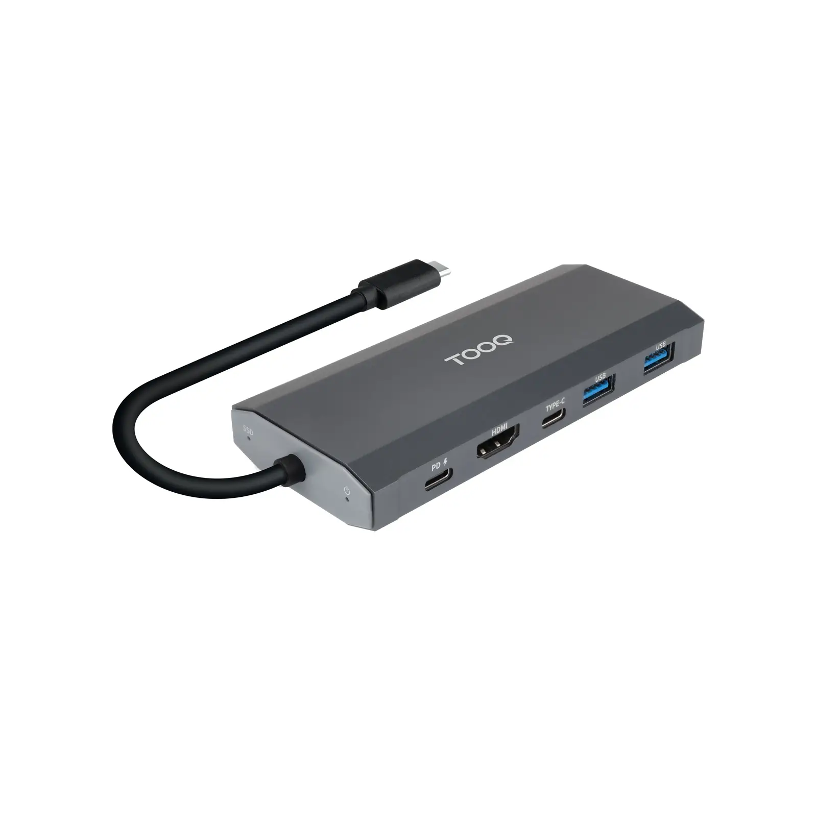Caja externa para SSD M.2 NGFF/NVMe + HUB USB 3.2 Gen2 con 1xUSB-..