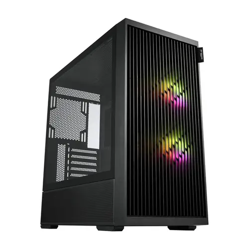 M330-BA Carcasa Midi Tower mITX, mATX, ATX Negro ARGB - Imagen 1