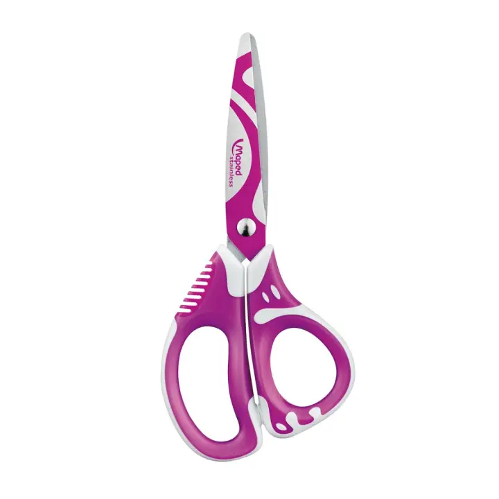 M670112 tijera de escritorio y manualidades Universal Corte recto Azul, Naranja, Violeta