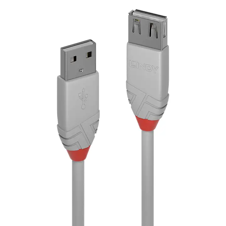 36712 cable USB USB 2.0 1 m USB A Gris