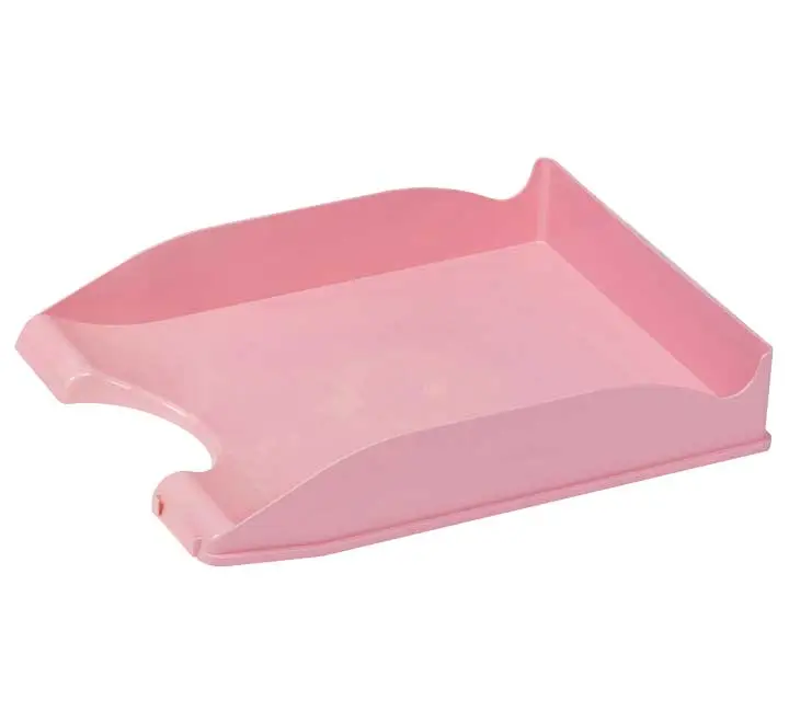 BANDEJA FAIBO PS 350X250X65MM ROSA PASTEL - Pack de 10 unidades
