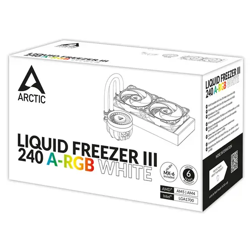 Liquid Freezer III 240 A-RGB Procesador Sistema de refrigeración líquida todo en uno 12 cm Blanco 1 pieza(s) - Imagen 16