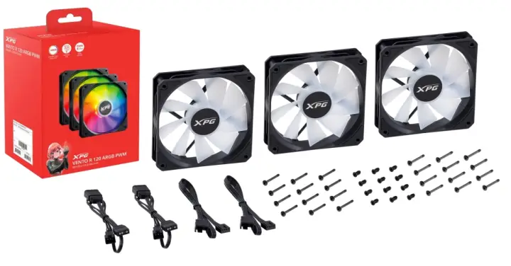 VENTO R 120 ARGB PWM Carcasa del ordenador Ventilador 12 cm Negro 1 pieza(s)