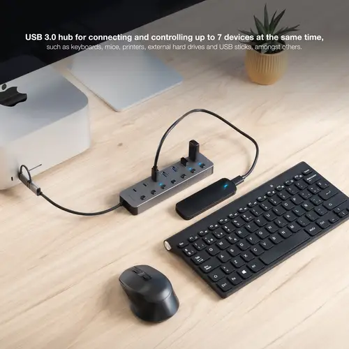 HUB USB-C+USB-A/M a 4xUSB-A + 3xUSB-C 3.0 + USB-C 5V - Imagen 3