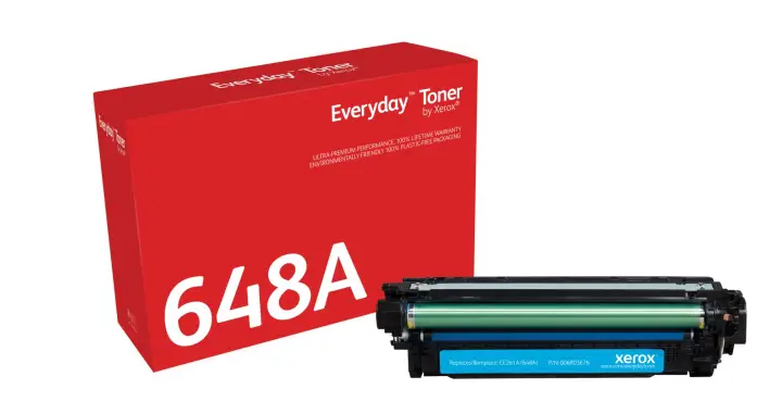 Everyday El tóner Everyday Cian de Xerox es compatible con HP 648A (CE261A), Capacidad estándar