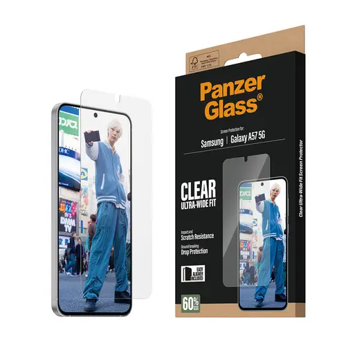 ® Screen Protector Samsung Galaxy A57 5G | Ultra-Wide Fit w. EasyAligner Protector de pantalla 1 pieza(s) - Imagen 6
