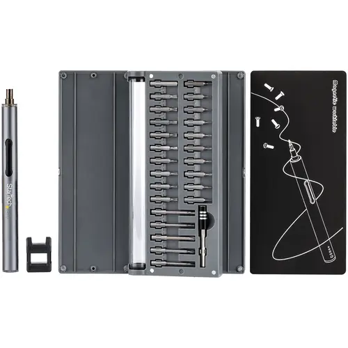 Destornillador Eléctrico con Juego de 55 Puntas de Precisión - Mini Destornillador Portátil a Pilas para Reparación de Ordenadores, Tablets y Móviles - Inalámbrico - Imagen 8