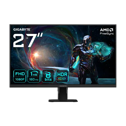 GS27FA 27" Monitor de Juego FHD - 1920 x 1080, 180Hz, 1ms, 300 cd/m², FreeSync, HDR Ready, HDMI 2.0 - Imagen 1