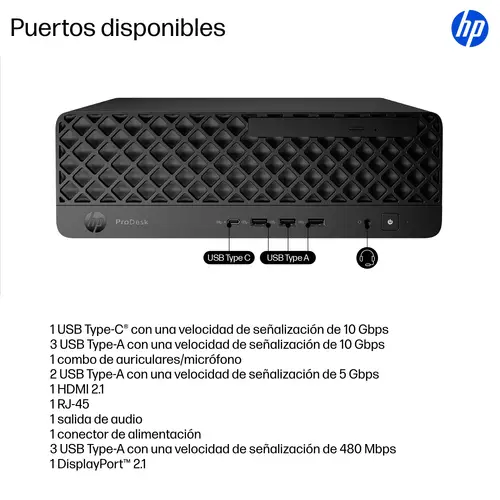 ProDesk 4 SFF G1i Desktop AI PC Intel Core Ultra 7 265 16 GB DDR5-SDRAM 512 GB SSD Windows 11 Pro - Imagen 3