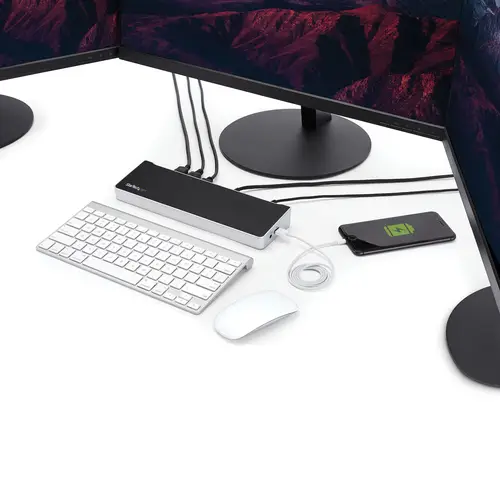 Dock USB-C para 3 Monitores 4K con 5 Puertos USB 3.2 5Gbps - HDMI y DisplayPort - Mac y Windows - Docking Station - PD 60W - Hub Ladrón de 5 Puertos USB de 5Gbps - Imagen 5