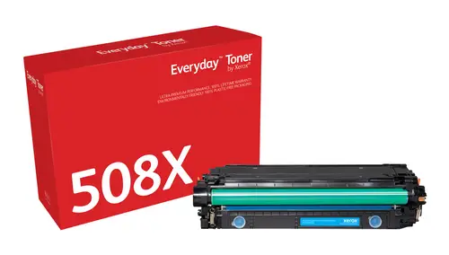 Everyday El tóner Everyday Cian de Xerox es compatible con HP 508X (CF361X), Capacidad alta - Imagen 1
