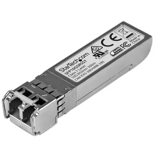 Módulo SFP+ Compatible con Cisco SFP-10G-SR-S - 10GBASE-SR - Fibra Multimodo de 10GbE - SFP+ Ethernet Gigabit 10Gb - LC - 300m - 850nm - Cisco Firepower, ASR9000, C9300 DDM - Imagen 1