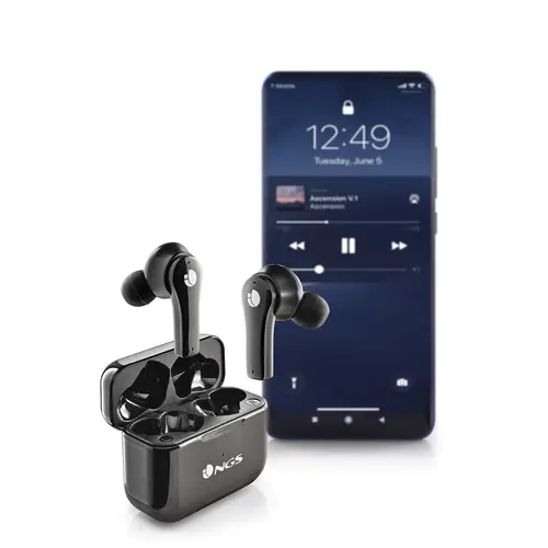 ARTICA BLOOM Auriculares Inalámbrico Dentro de oído Llamadas/Música USB Tipo C Bluetooth Negro - Imagen 5