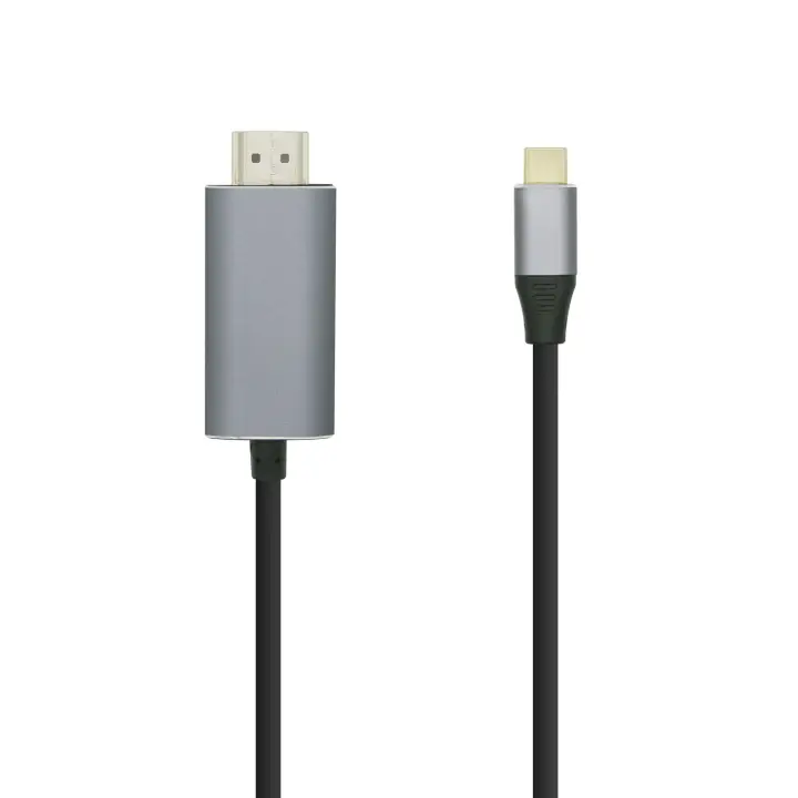Cable conversor USB-C a HDMI 4K@60HZ, USB-C/M-HDMI/M, Negro, 1.8m