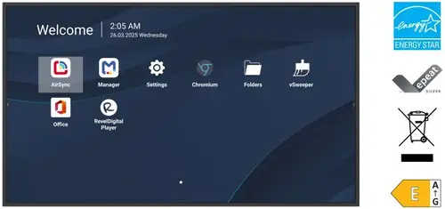 CDE5514-2C pantalla de señalización Pantalla plana para señalización digital 139,7 cm (55") LCD Wifi 500 cd / m² 4K Ultra HD Negro Procesador incorporado Android 14 24/7 - Imagen 8
