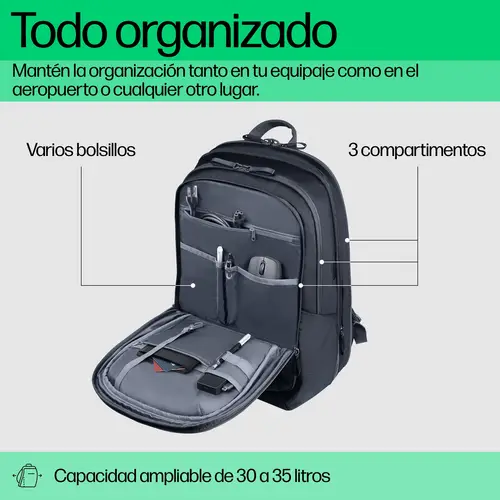Mochila para portátil de 17 pulgadas Travel Plus 30L - Imagen 3