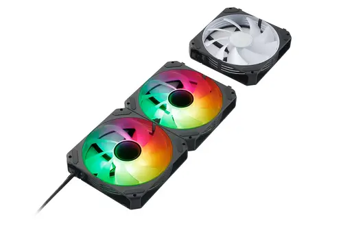 Gaming Ventilador Arclight 2.0 Pack 3 en 1 Negro, Iluminación ARGB y Capacidad de Conectarlos en Serie (Clic&Go) - Imagen 3