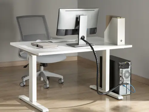650867 organizador de cables Escritorio Pasacables Negro - Imagen 5