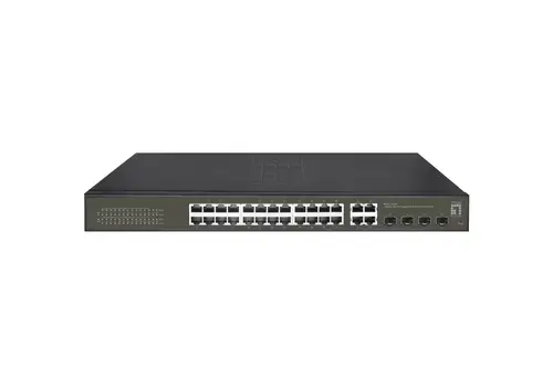 GES-2128P switch Gestionado L2 Gigabit Ethernet (10/100/1000) Energía sobre Ethernet (PoE) Negro - Imagen 1