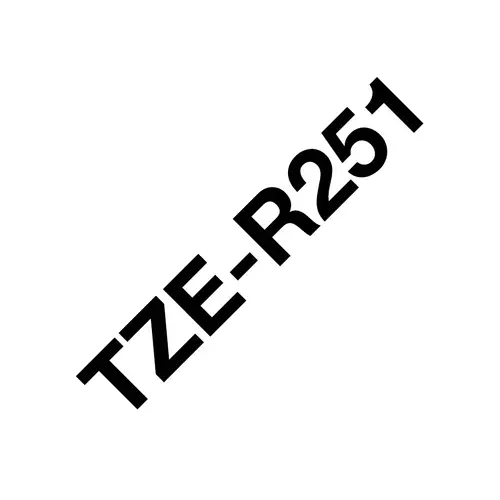 TZE-R251 cinta para impresora de etiquetas Negro sobre blanco - Imagen 1