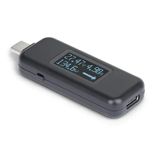 USBC-PWRTESTER comprobador de suministro de energía Negro - Imagen 1