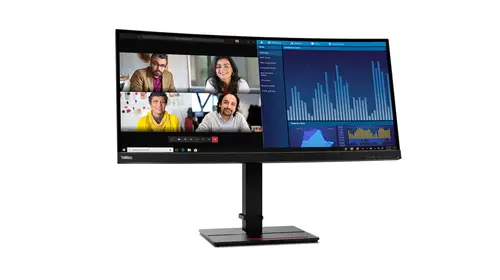 ThinkVision P34w-20 LED display 86,7 cm (34.1") 3440 x 1440 Pixeles Wide Quad HD Negro - Imagen 3