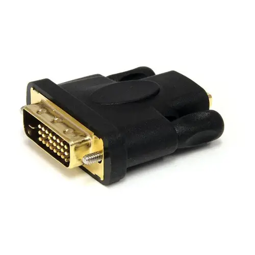 Adaptador HDMI a DVI - DVI-D Macho - HDMI Hembra - Conversor - Negro - Imagen 1