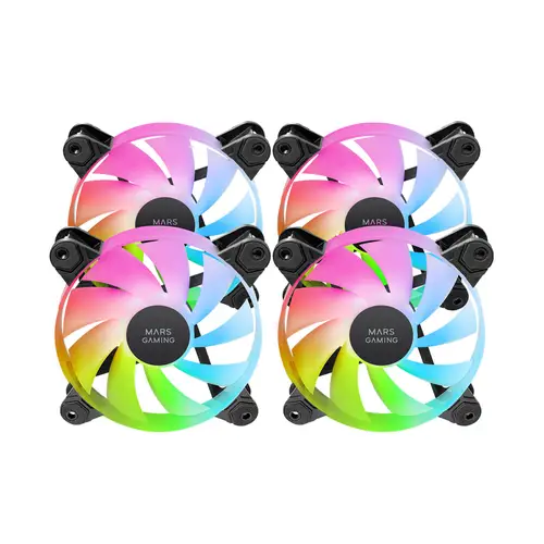 MF-4A Carcasa del ordenador Ventilador 12 cm Negro 4 pieza(s) - Imagen 2