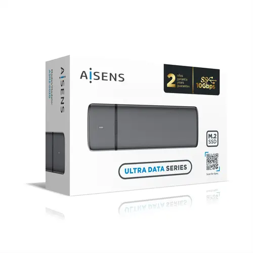 Caja Externa M.2 (NGFF) ASM2-002G SATA/NVME a USB3.1/USB3.2 GEN2, Gris - Imagen 4
