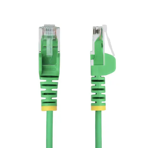 Cable de Red Ethernet CAT6 Delgado sin Enganches Verde de 15m - Cable RJ45 Snagless Slim 28AWG - Alambre de Cobre Puro - PoE 100W - con Alivios de Tensión - LSZH - Probado con Fluke - Imagen 2