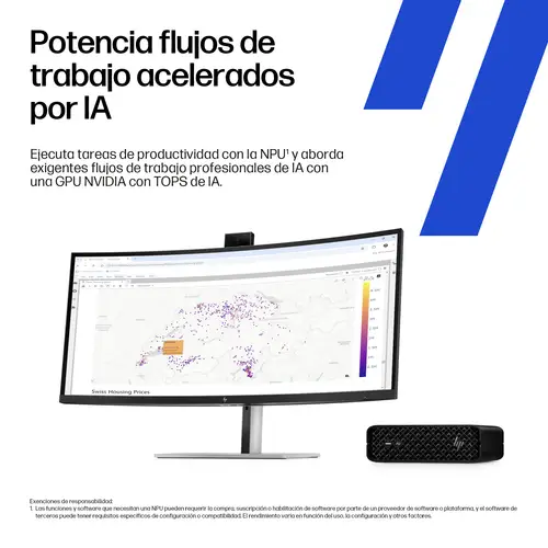 Z2 Mini G1i Workstation Desktop PC Wolf Pro Security Edition Windows 11 Pro Mini PC Puesto de trabajo AI PC, AI Workstation Negro - Imagen 4