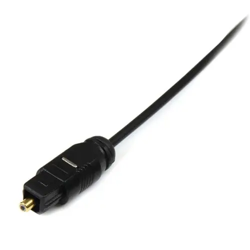 Cable 4,5m TosLink Audio Digital Óptico SPDIF Delgado - Negro - Imagen 2