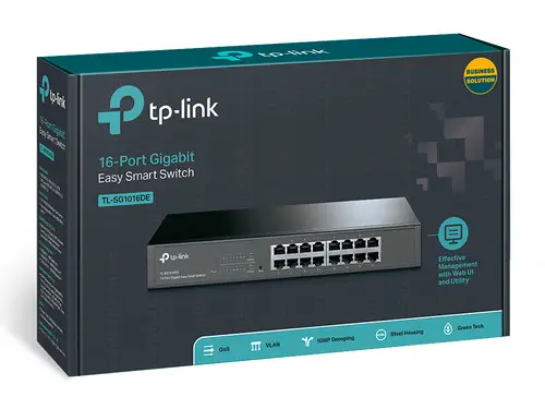 TL-SG1016DE Gestionado L2 Gigabit Ethernet (10/100/1000) 1U Negro - Imagen 4