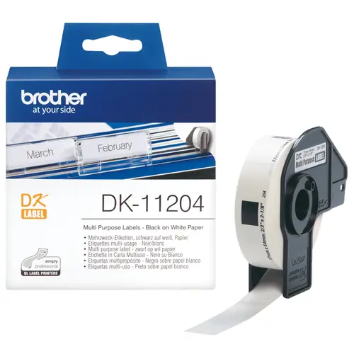 DK-11204 cinta para impresora de etiquetas Negro sobre blanco - Imagen 1