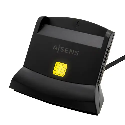 Lector De Tarjeta Dni Con Lector De Tarjetas SIM, SD, Micro SD, MMC, RS-MMC, MMC Micro, USB-C, Negro - Imagen 1