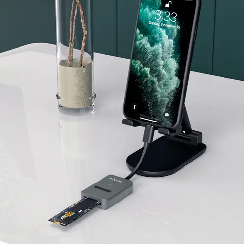 USB-C Dock M.2 (NGFF) ASUC-M2D012-GR SATA/NVMe A USB3.1 Gen2, Gris - Imagen 6