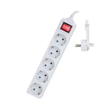 EW3955 base múltiple 1,5 m 5 salidas AC Interior Blanco