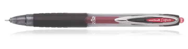 UMN-207 Signo 207RT Bolígrafo de gel de punta retráctil Rojo
