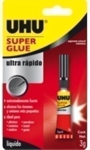 PEGAMENTO INST.UHU 3ml (blister) - Pack de 12 unidades