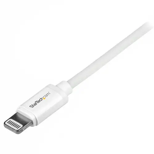 Cable 1m Lightning 8 Pin a USB A 2.0 para Apple iPod iPhone 5 iPad - Blanco - Imagen 2